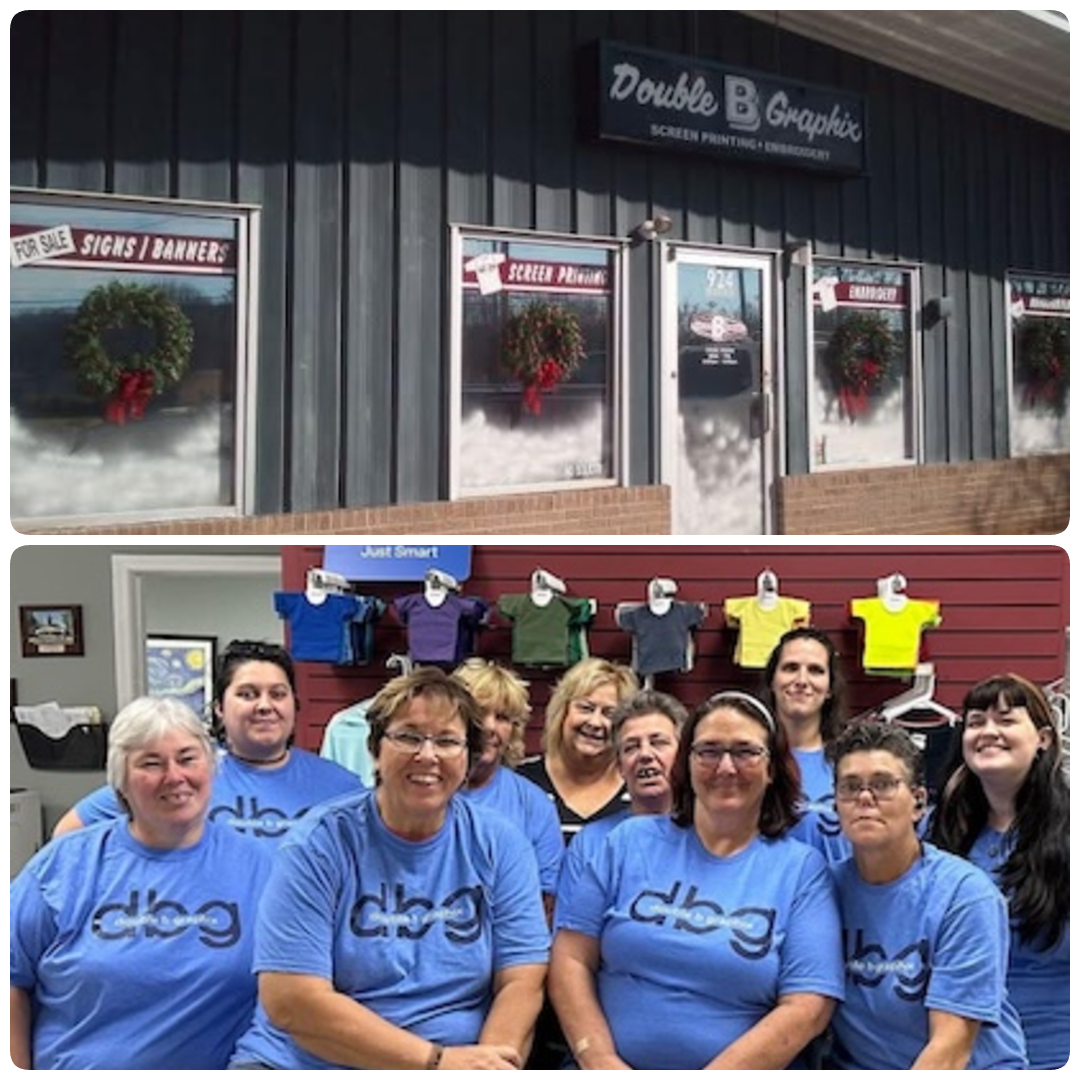 Double B Graphix Storefront and Team Collage