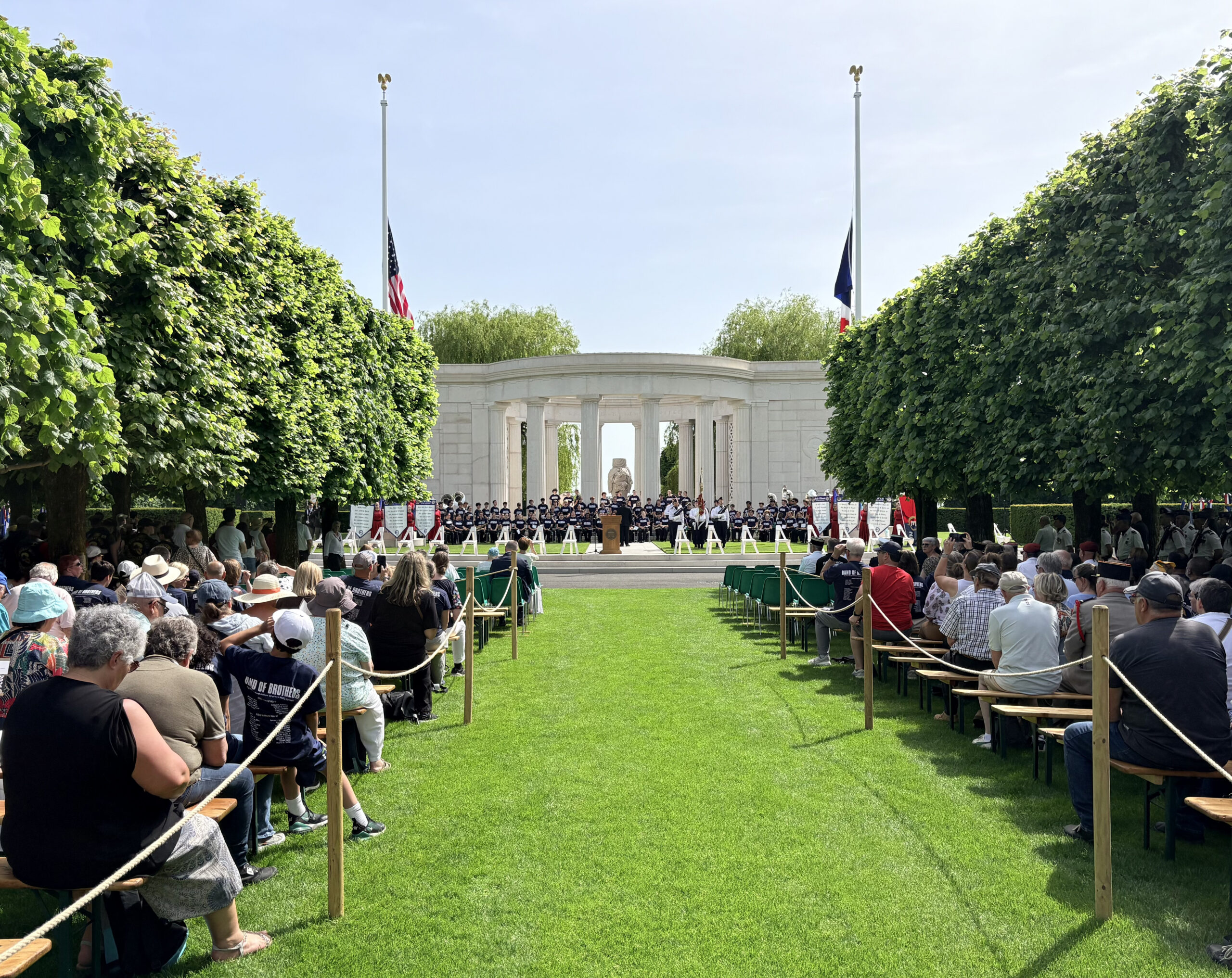 Fort Mill High School Band at St. Mihiel American Cemetery
