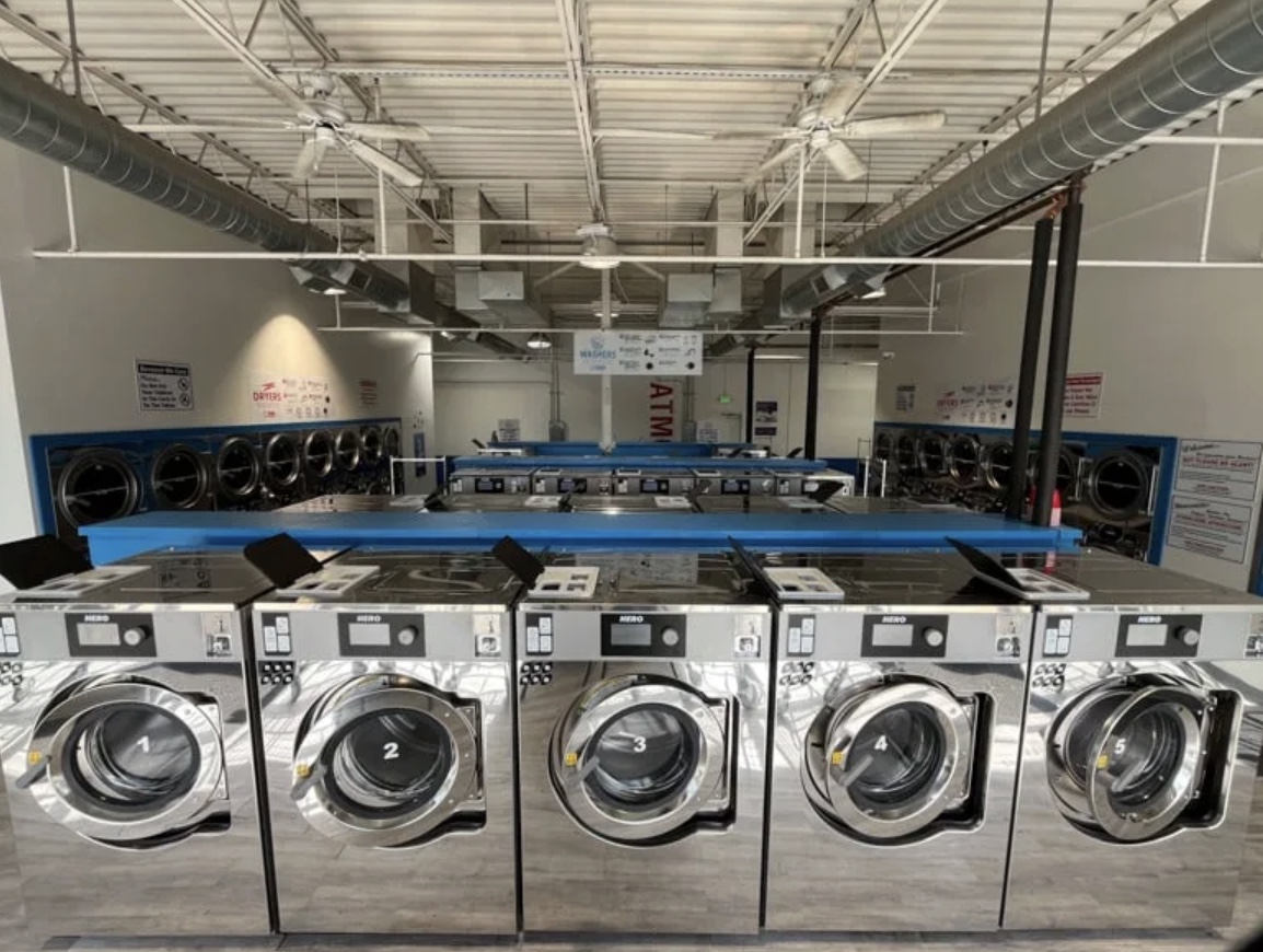 Inside Sandy Creek Laundromat